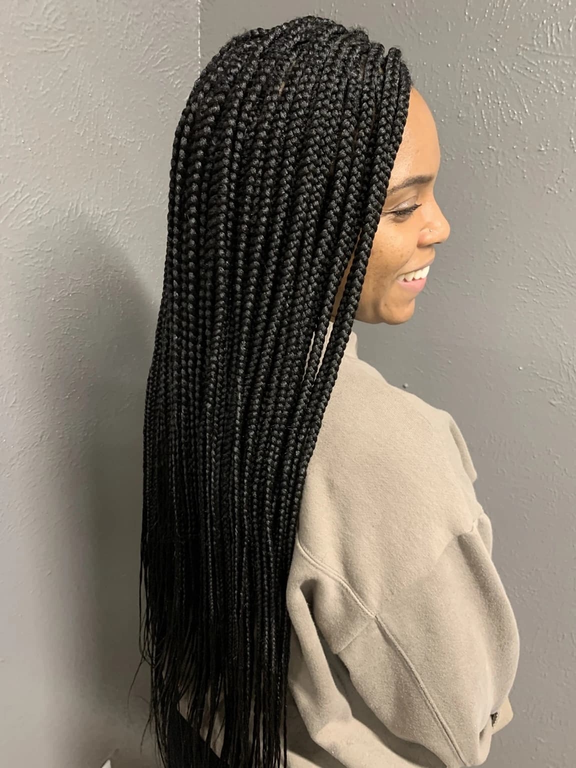 Box Braids at Pejah Braiding, Arlington TX