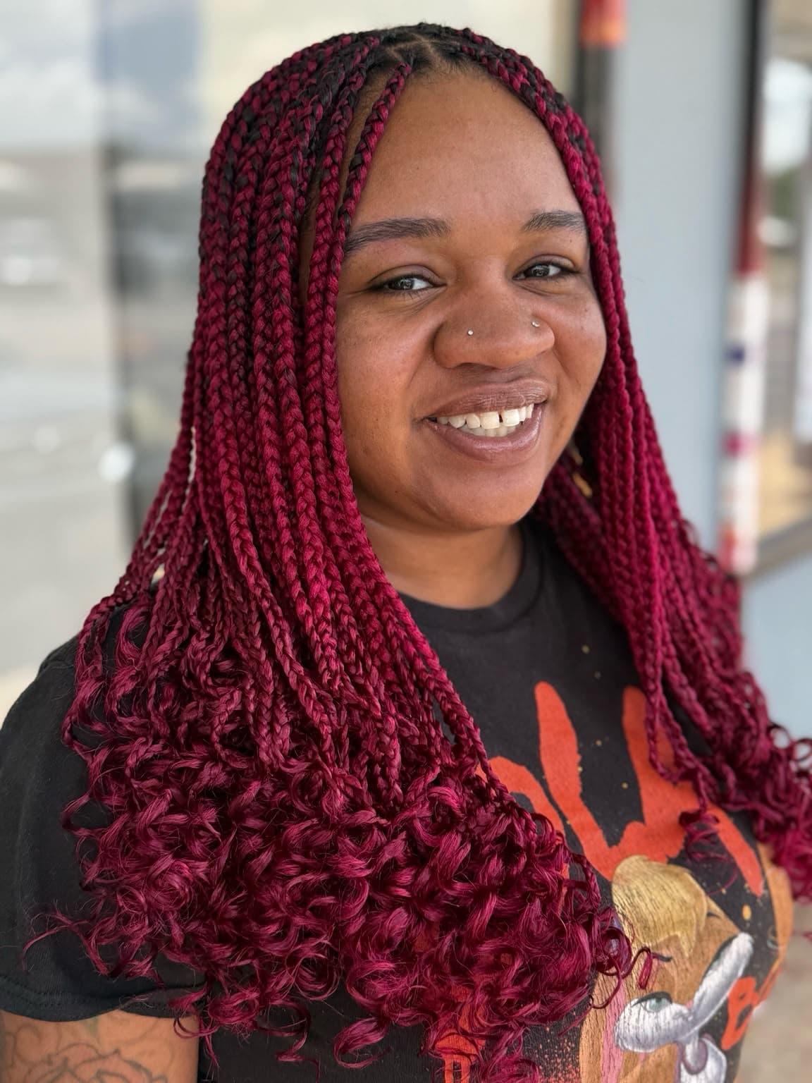 Knotless Braids at Pejah Braiding Arlington TX