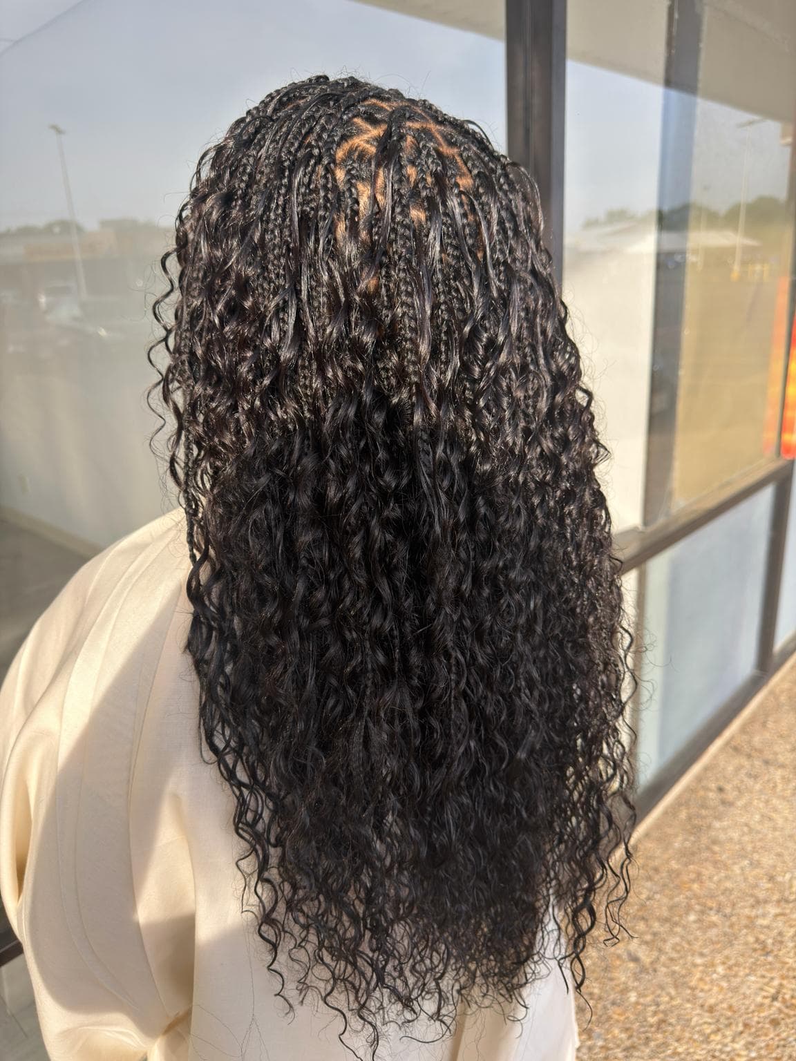 Boho Knotless Braids at Pejah Braiding Arlington TX