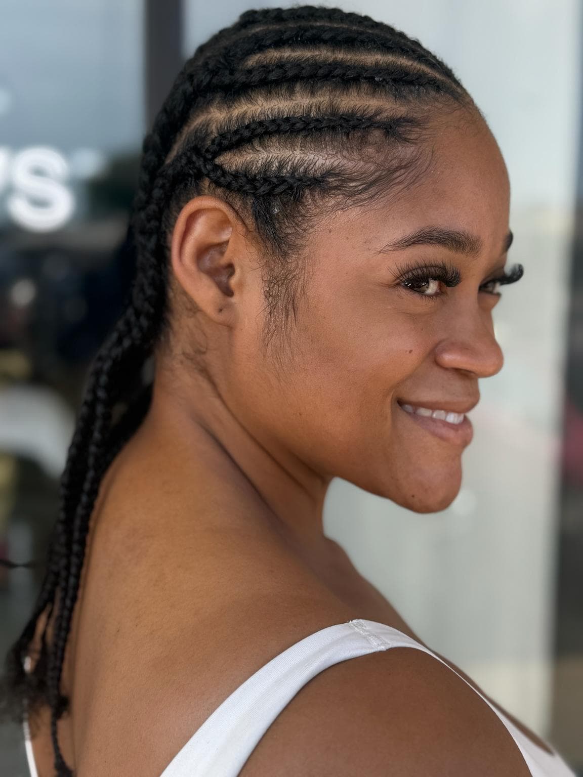 Cornrows at Pejah Braiding Arlington TX